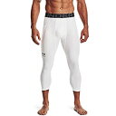 【中古】【輸入品・未使用】Under Armour Men's Armour HeatGear 3/4 Leggings , White (100)/Black...