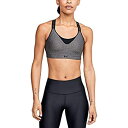 yÁzyAiEgpzUnder Armour Infinity High Heather Bra, Charcoal Light Heather (019)/Jet Gray, Medium