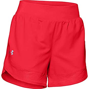 yÁzyAiEgpzUnder Armour Women's UA Locker Woven Training Short (Medium, Red)