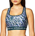 【中古】【輸入品・未使用】Under Armour Women's Crossback Mid Printed Bra , Dark Cyan (463)/Br...