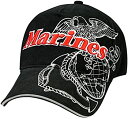 【中古】【輸入品・未使用】Rothco キャップ USMC ブラック 9794