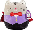 【中古】【輸入品・未使用】Squishmallow 公式 Kellytoy 5インチ 柔らかいぬいぐるみ動物(ヴァンパイア猫)