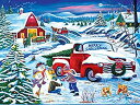 【中古】【輸入品・未使用】SUNSOUT INC Snow Day at The Farm 500ピース ジグソーパズル(3)