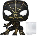 【中古】【輸入品・未使用】Marvel: Spider-Man: No Way Home - Spider-Man in Black and Gold Suit Funko Pop! Vinyl Figure (Bundled with Compatible Pop Box Protector