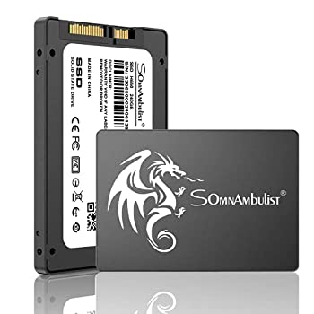 Somnambulist SSD 480GB SATA III 6Gb/s 内蔵ソリッドステートハードドライブ 2.5インチ 7mm (0.28インチ) 読み取り速度最大550Mb/s 3D NAND ノ