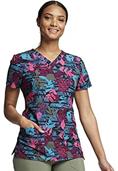 【中古】【輸入品・未使用】Dickies EDS レディース スクラブ トップ Vネック プリント DK717, 落ちる..