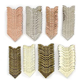 【中古】【輸入品・未使用】ヴィンテージメタルブックコーナープロテクター ガードエッジカバー アイア..