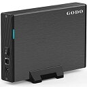 【中古】【輸入品・未使用】GODO USB 3.0~3.5インチ HDDエンクロージャー 垂直外付けハードドライブドック スタンド付き 3.5 2.5インチ SATA HDD SSD用 アルミニウム合金ド
