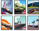 【中古】【輸入品・未使用】抽象的なフォーミュラ1 レーシングカーウォールアート F1カーキャンバスポスター インスピレーションを与えるレーシングカーウォールアー...