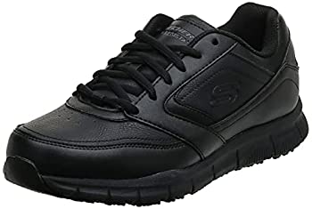 Skechers for Work Men's Nampa Food Service Shoe,black polyurethane,9 W US