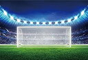 【中古】【輸入品・未使用】フットボール写真背景幕 - サッカー写真背景 - Yeele 7x5フィート ビニールフットボール野球 ゴール スポーツマッチ背景 フ...