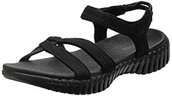 【中古】【輸入品・未使用】Skechers レディース アンクルストラップ スポーツサンダル US サイズ: 7 カラー: ブラック