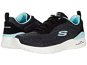 yÁzyAiEgpzSkechers Women's, Skech-Air Dynamight - Top Prize Sneaker - Wide Width Black Turq 8.5 W