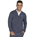 【中古】【輸入品・未使用】Skechers Men's Hoodless Hoodie Ultra Go Jacket, Blue Iris, 3XL