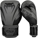 【中古】【輸入品 未使用】VENUM ボクシンググローブ Impact - インパクト（黒/黒）/ Boxing Gloves (8oz)