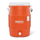 【中古】【輸入品・未使用】igloo(イグルー) 5ガロン シートトップ ウォータージャグ(18.9L) オレンジ/ホワイト #42316