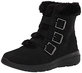 yÁzyAiEgpzSkechers womens Fashion Boot, Black, 5.5 US