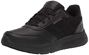 yÁzyAiEgpzSkechers Women's Lace up Athletic Food Service Shoe, Black, 5.5