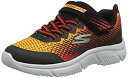 【中古】【輸入品・未使用】Skechers boys Go Run 650 Sneaker, Black/Red, 11.5 Little Kid US
