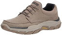 Skechers メンズ Respected-Loleto モックトゥバンジーレーススリップオン, Tpe。, 11.5 X-Wide