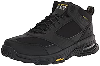 yÁzyAiEgpzSkechers Men's Skech Air Envoy Bulldozer Lace-up Sneaker Oxford, Black/Black, 11.5