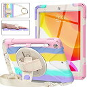 【中古】【輸入品・未使用】iPad 第8世代ケース 2020 10.2インチ 子供用 強化ガラススクリーンプロテクター&鉛筆ホルダー付き 頑丈 キュート 保護i...