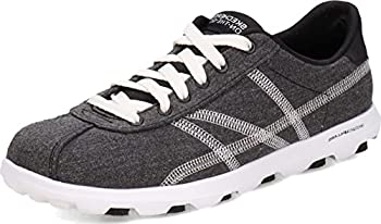 šۡ͢ʡ̤ѡSkechers On-The-Go 2.0 Canvas Lace-Up Black/White 8.5 M