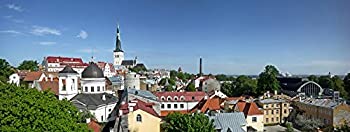 【中古】【輸入品・未使用】Posterazzi PPI151666S Buildings in a city St Olaf's Church Toompea Hill Tallinn Estonia Poster Print 27 x 9 141［並行輸入］