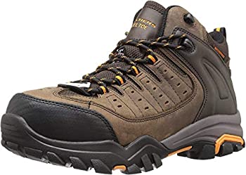 yÁzyAiEgpzSkechers for Work Men's Delleker Lakehead Work Boot, Brown/Orange, 13 M US