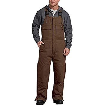 【中古】【輸入品・未使用】Dickies Men's Flex Duck Mobility Bib Overall, Timber Brown, Large