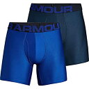 【中古】【輸入品・未使用】Under Armour Tech 6インチ 下着 2枚パック メンズ ロイヤル アカデミー XL