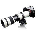 【中古】【輸入品 未使用】Lightdow 420-800mm f/8.3 マニュアルズーム スーパー望遠レンズ Tマウントリング Sony Alpha A9 A7S A7R A7S A7 II A6000 A6300 A6500 A5100