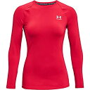 【中古】【輸入品・未使用】Under Armour Women's HeatGear Compression Long-Sleeve T-Shirt , Red...