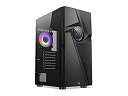 【中古】【輸入品・未使用】Bgears b-Vortex-RGB ゲーミングPC ATX ケース 光学イリュージョン効果 ARGB フロントパネル、強化ガラスサ...