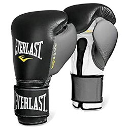 【中古】【輸入品・未使用】Everlast 2200555 パワーロック トレーニンググローブ (フック&ループ) ブラック/グレー 12 0Z