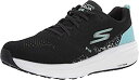 【中古】【輸入品・未使用】Skechers Go Run Ride 8 Black/Turquoise 5.5 D - Wide