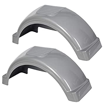 【中古】【輸入品・未使用】ECOTRIC シングルAXLE トレーラーフェンダー 13インチホイールタイヤ (2個..