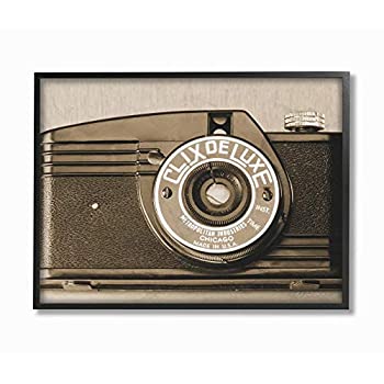 【中古】【輸入品・未使用】Stupell Industries アンティークカメラ ヴィンテージ セピア写真、エド・ゴールドスタインによるデザイン、24 x 30、ブラックフレーム