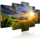 【中古】【輸入品・未使用】artgeist Handart キャンバスウォールアート 自然の山脈 40x20インチ - 5点 ペインティング キャンバスプリント...