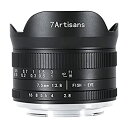 楽天スカイマーケットプラス【中古】【輸入品・未使用】7artisans 7.5mm f2.8 Mark II APS-C 魚眼広角マニュアル固定レンズ Panasonic Micro 4/3 MFT ミラーレスカメラ G1 G2 G3 G5 G6 G7 GF1 GF2 GX1