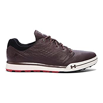 【中古】【輸入品・未使用】Under Armour メンズ Tempo Tour ハイブリッド ゴルフシューズ (8、クリーブランドブラウン/ブラック)