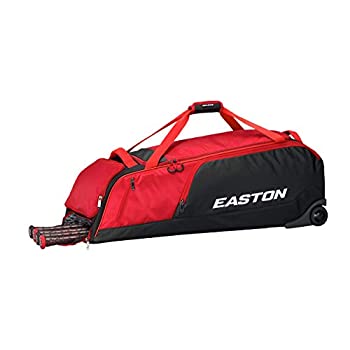 【中古】【輸入品 未使用】EASTON DUGOUT バット 装備ホイールバッグ レッド