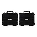 【中古】【輸入品・未使用】Koah 防水ハードケース カスタマイズ可能なフォーム付き (13 x 11 x 6インチ 2パック) バンドル (2アイテム)