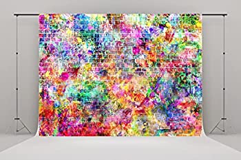 【中古】【輸入品・未使用】20 x 10フィート 落書きレンガ壁アート ポートレート 写真背景 誕生日の装..