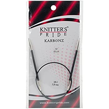 【中古】【輸入品・未使用】Knitter's Pride 3/3.25mm Karbonz Fixed Circular Needles, 16 by Knitter's Pride