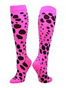 【中古】【輸入品・未使用】Krazisox???Leopard Over the Calf Socks US サイズ: S カラー: ピンク