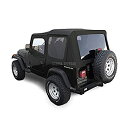 【中古】【輸入品・未使用】Sierra Offroad 交換用ソフトトップ 上部ドアスキン付き Jeep Wrangler YJモデル1988-1995に適合 工場品質 精密フィット プレミアムセイルクロス