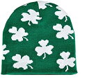 【中古】【輸入品・未使用】(1 PACK) - Irish Shamrock Beanie Hat - St Patrick Day Clover Ski Cap Hat