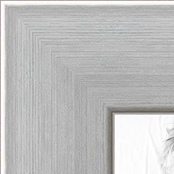 【中古】【輸入品・未使用】ArtToFrames 写真フレーム 幅2インチ 多数の色とサイズ (FRBW74親) 14 x 40" シルバー NM-14x40-FRBW74966-1