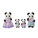 【中古】【輸入品・未使用】Calico Critters プーキーパンダファミリー 人形 ドールハウス フィギュア コレクターおもちゃ 4体付き